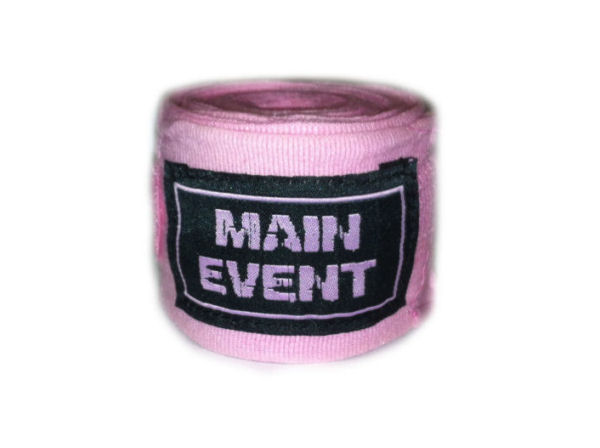 Main Event Boxing Pro - Stretch 2.5m Hand Wraps - Pink